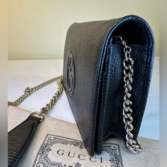 Gucci SoHo Wallet on Chain Marmont crossbody leather, Italy, Box, dustbag, COA - Picture 6 of 16